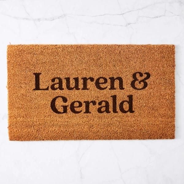 </p><h4>Personalised names doormat</h4><p>