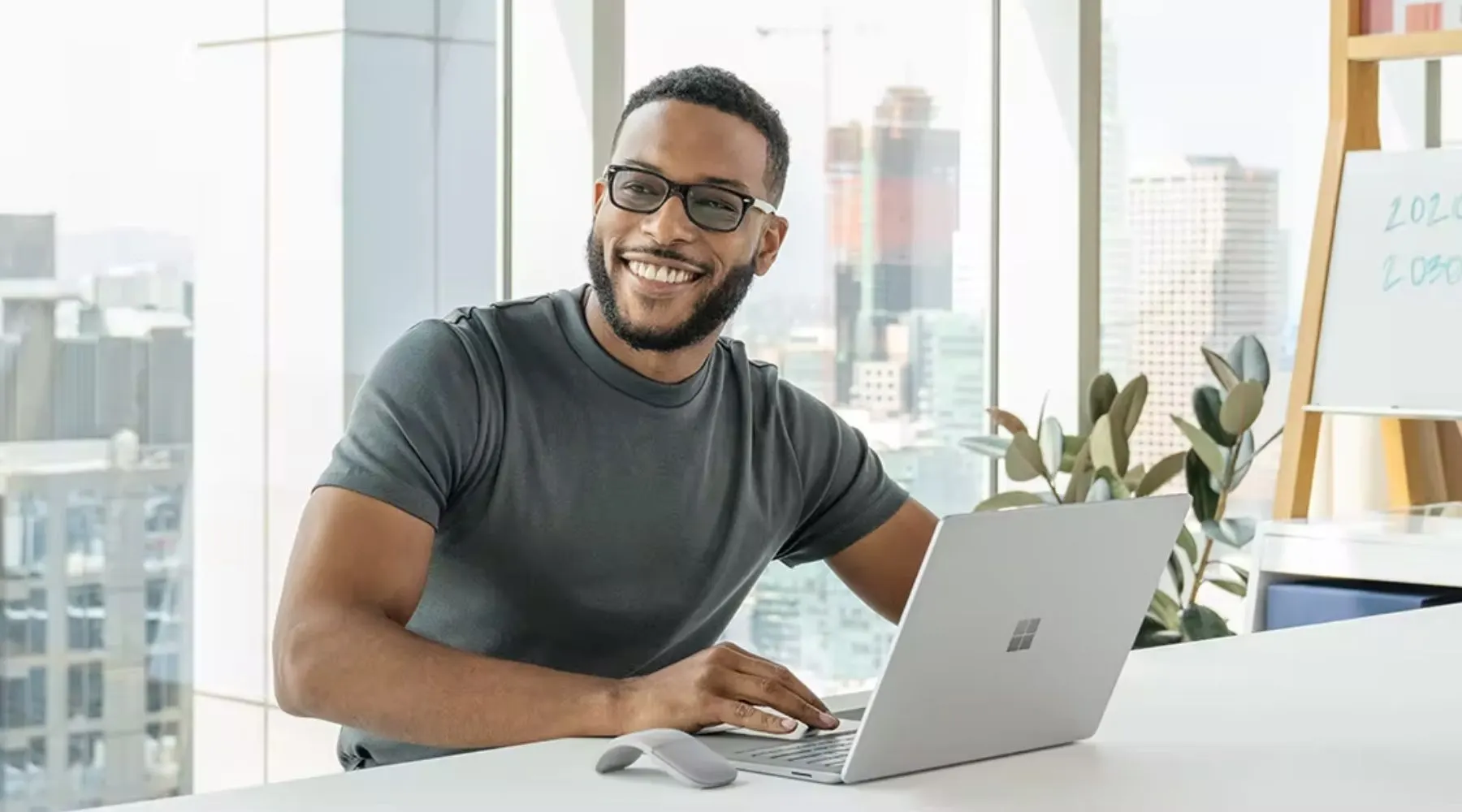 Man with a laptop