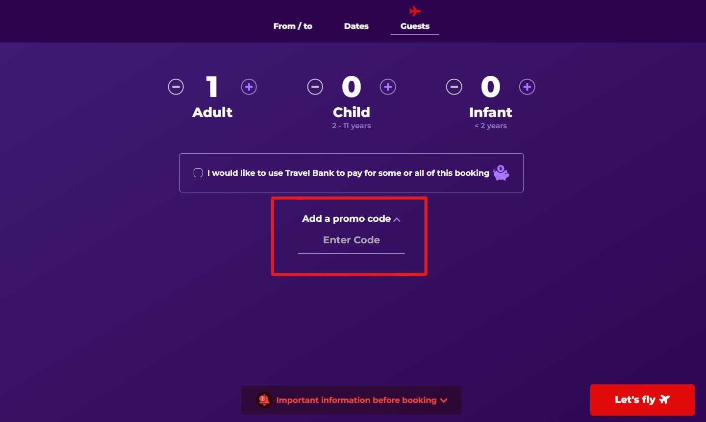 promo code