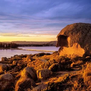 Granite Island, located on the south coast of the Fleurieu Peninsula, South Australia, is connected to the mainland of Victor Harbor by a short tram/pedestrian causeway bridge.