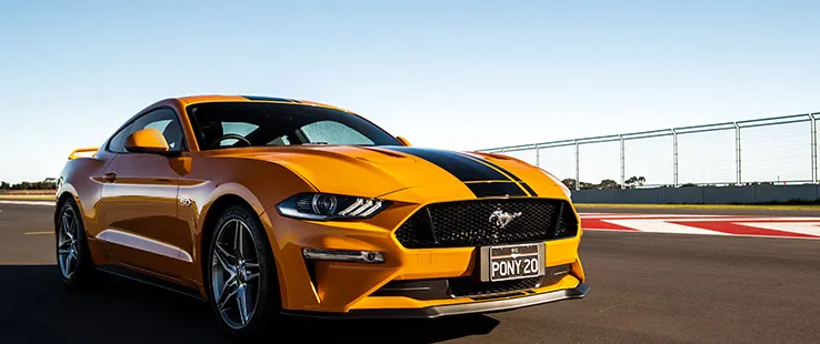 Mustang on Tailem Bend race track