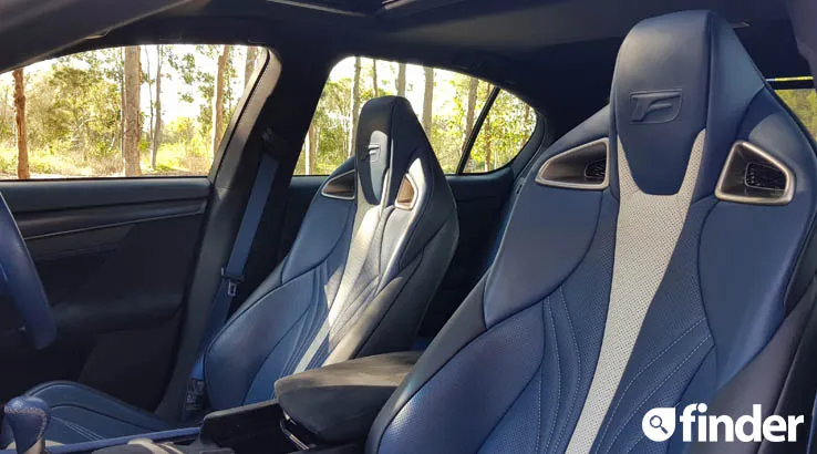 Lexus GS F seats - 10th anniversary edition