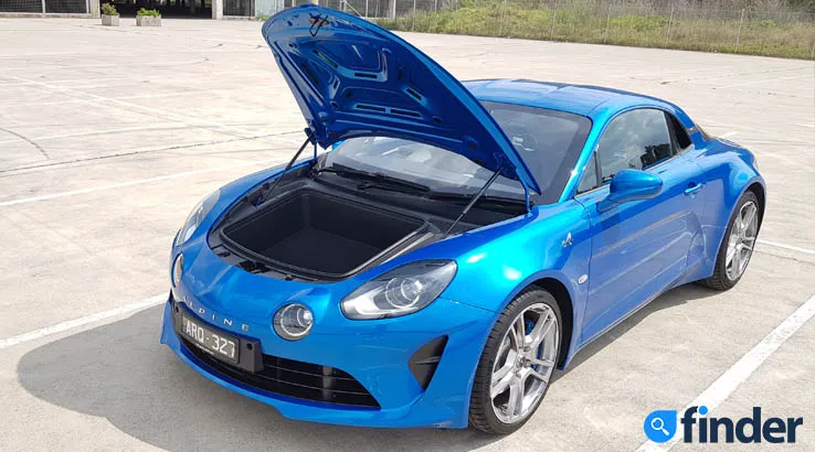 Alpine A110 front storage 