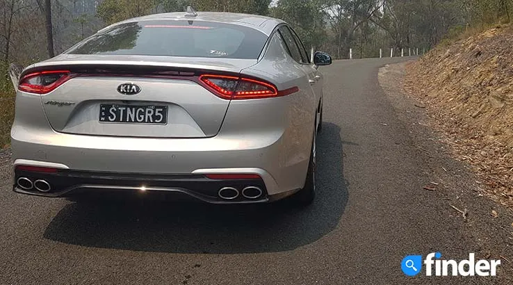 Rear of the 2020 Kia Stinger 200s