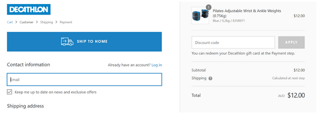 Decathlon Discount Page