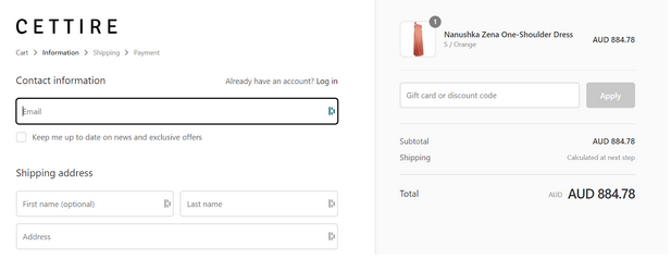 Discount Code Page