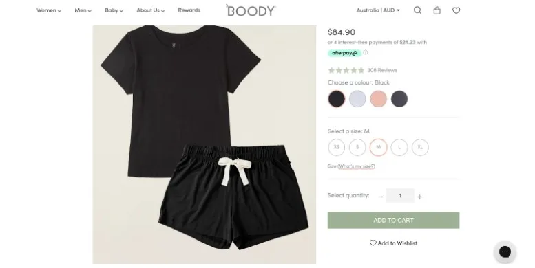 Step 1 of Boody Eco wear