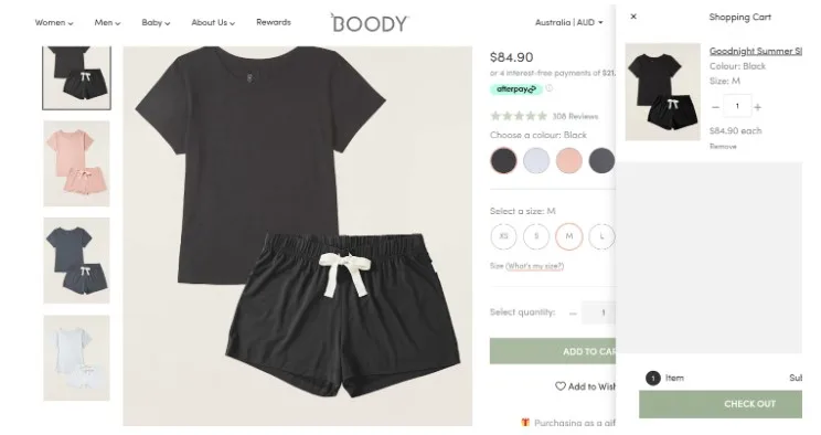 Step 2 of Boody Eco wear