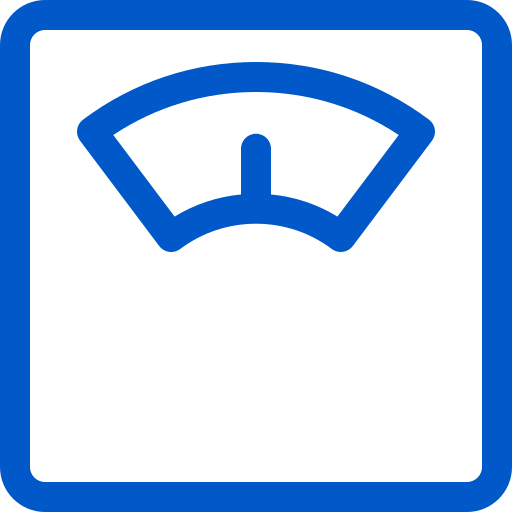 Body fat scales icon
