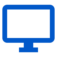 Large computer monitor icon