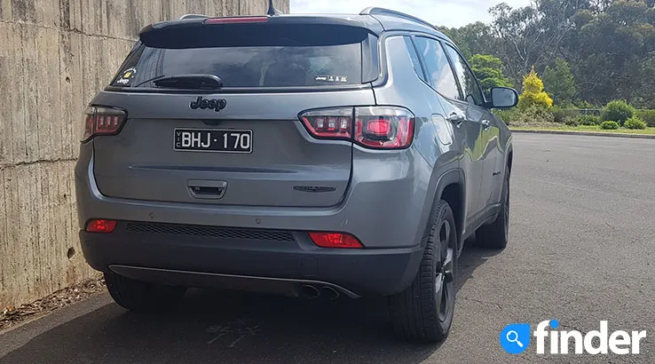 Jeep Compass Night Eagle parked.