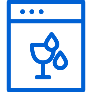 Dishwasher detergent icon