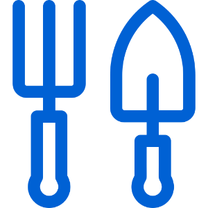 Gardening tools icon