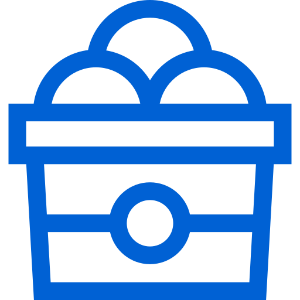 Ice cream tubs icon