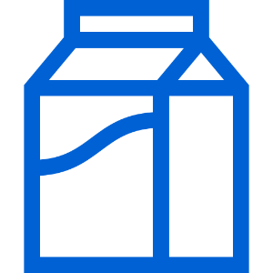 Long life milk icon