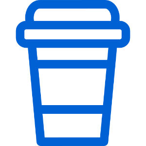 Reusable coffee cups icon