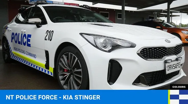 Northern Territory Police - the Stinger probably has the best police car warranty!