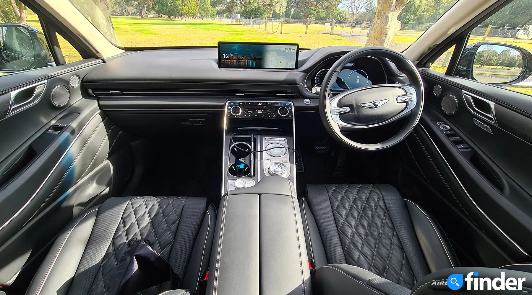 2021 Genesis GV80 Interior with Luxury Package