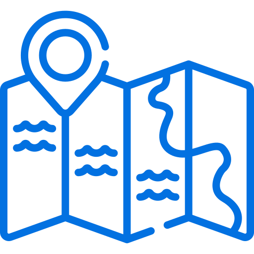 Travel map icon