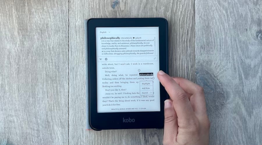 Image: Alice Clarke/Finder Kobo Clara 2E review