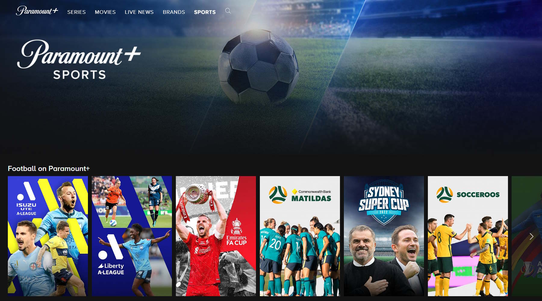 Paramount Plus football