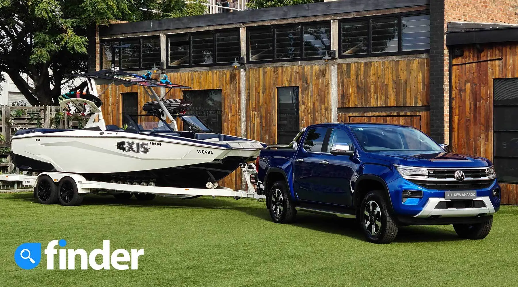 2023 Volkswagen Amarok towing boat