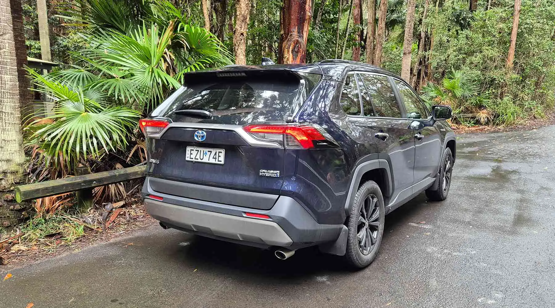 2024 Toyota RAV4 parked rainforest