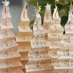 Sheet music Christmas trees from Re-Fabbed on Etsy