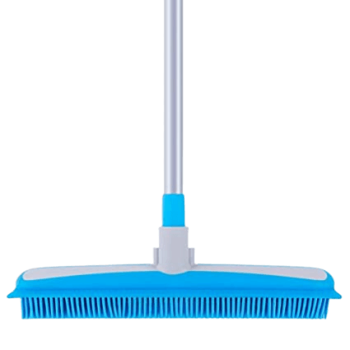 MR. SIGA Soft Bristle Rubber Broom and Squeegee