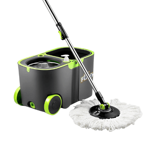 DR Fussy 360° Spin Rotating Mop & Bucket Set