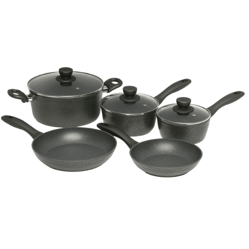 Stanley Rogers Quartz Stone Advanced 5pc Cookware Set