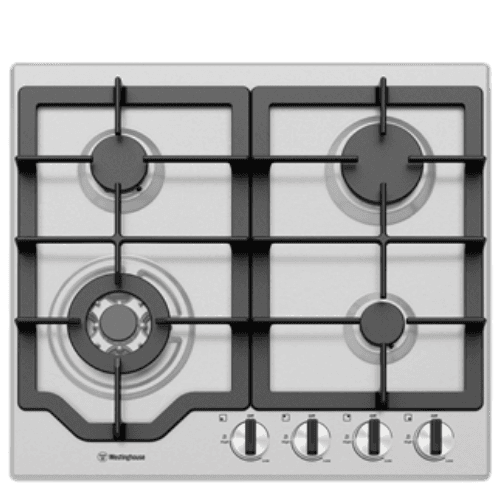 Westinghouse WHG644SC 60cm 4 Burner Stainless Steel Gas Cooktop