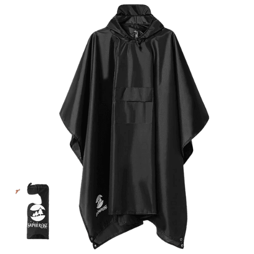 SaphiRose Hooded Rain Poncho