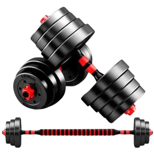 N and G Adjustable Rubber Dumbbell Set