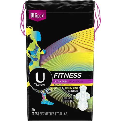 U by Kotex Fitness Ultra Thin Pads with Wings