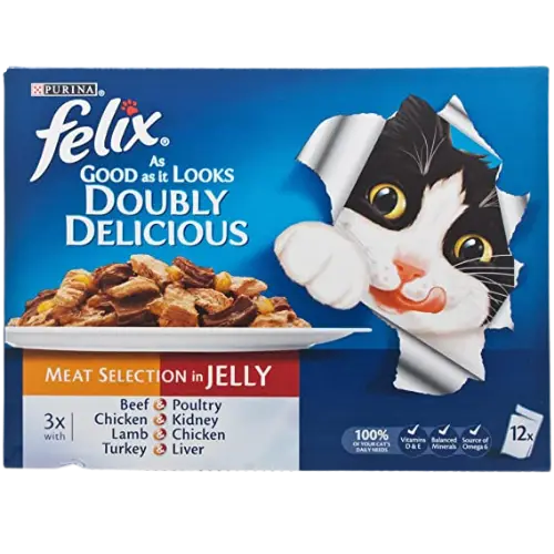 Felix Doubly Delicious Meat Selection in Jelly