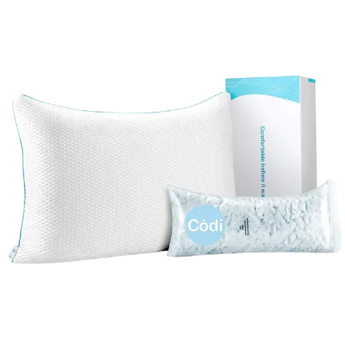 Codi Adjustable Shredded Memory Foam Pillow with Triple-Cooling Fabric Structure