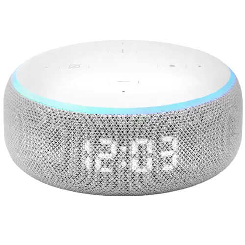 Amazon Echo Dot With Clock (3rd Generation)