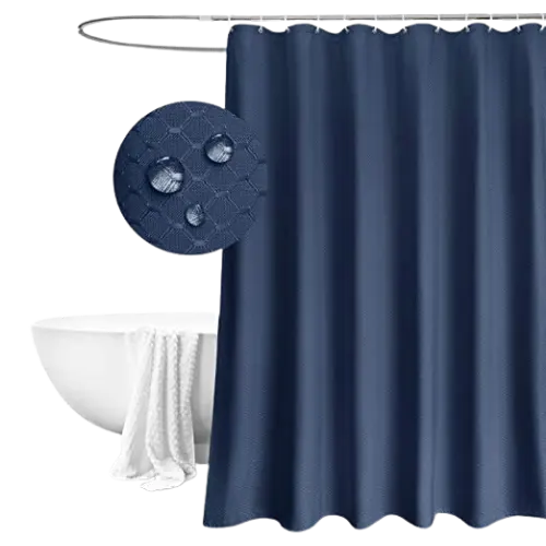 EurCross Waffle Weave Shower Curtain