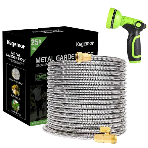 Kegemor Metal Water Hose