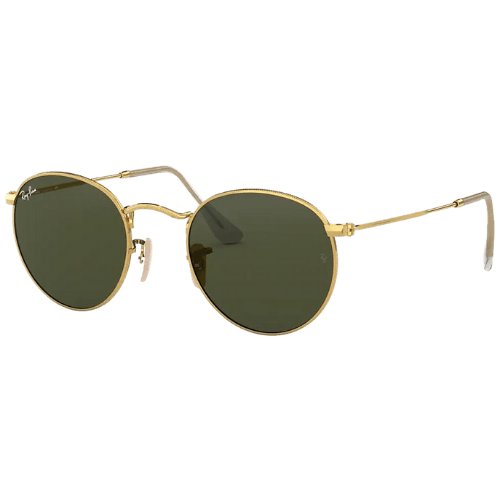 Ray-Ban Round Metal Gold Sunglasses RB3447