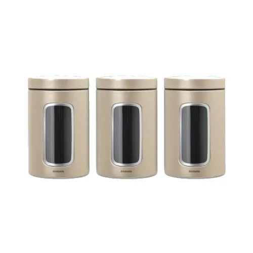 Brabantia Window Canister 3 Piece Set