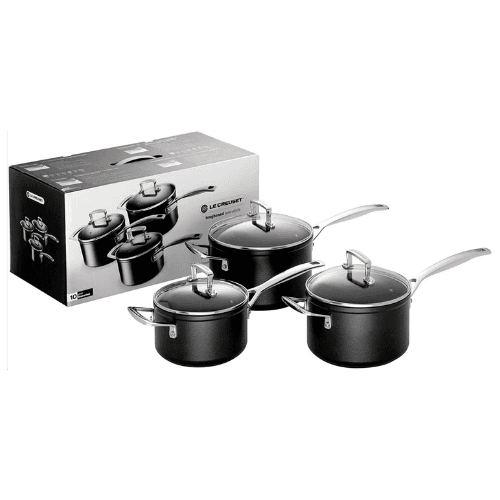 Le Creuset Toughened Non-stick 3-piece Saucepan Set