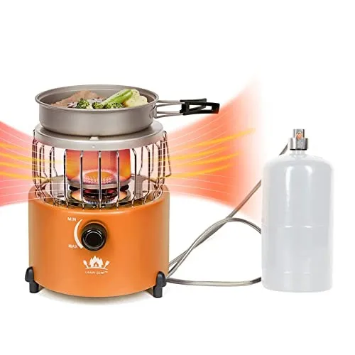 Campy Gear Chubby 2 in 1 Portable Propane Heater & Stove