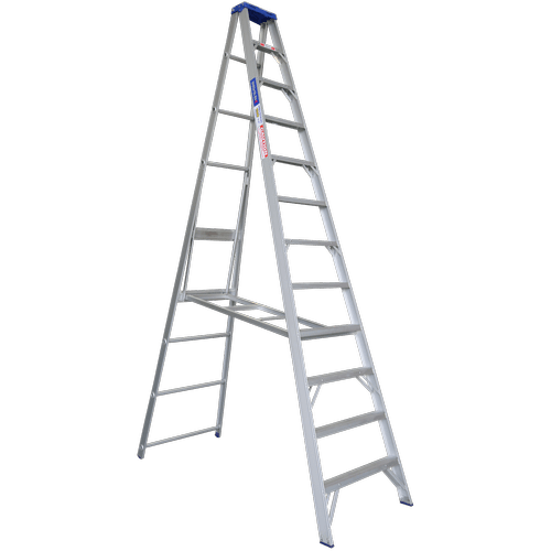 Indalex 3.6m 150kg Aluminium Single Sided Step Ladder