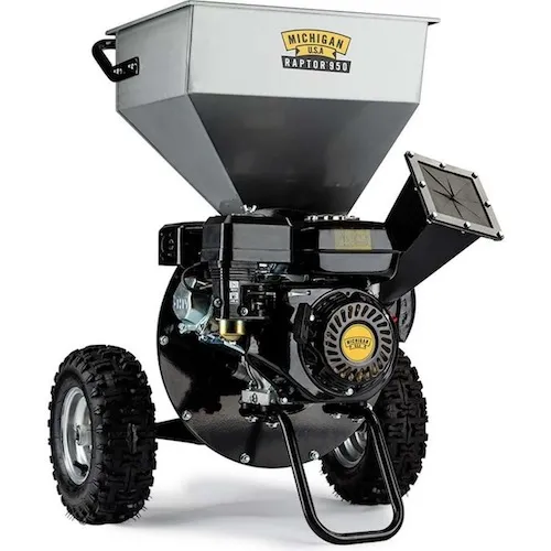 Michigan 6HP 212cc Petrol Wood Chipper Shredder Mulcher