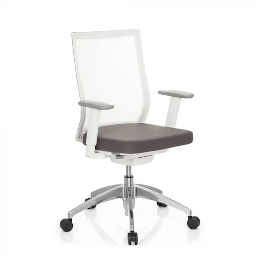 hjh OFFICE Aspen White PRO 657633 Ergonomic Office Chair