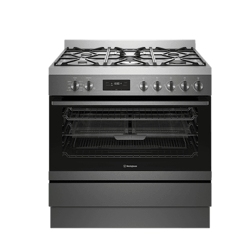 Westinghouse 90cm Freestanding Dual Fuel Oven with AirFry WFE916DSD