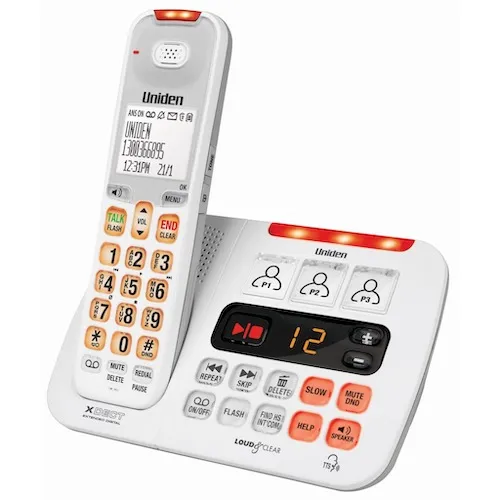 Uniden Sight and Sound Enhanced Cordless Phone SSE45W