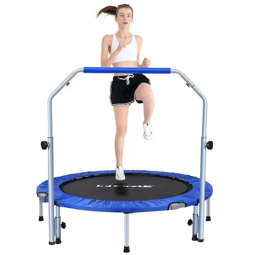 FirstE 48 inch Foldable Fitness Trampoline with 4 Level